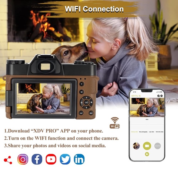 iShare 4K digital camera | 48mp fHD video | WiFi | 3” inch screen - Picture 6 of 9